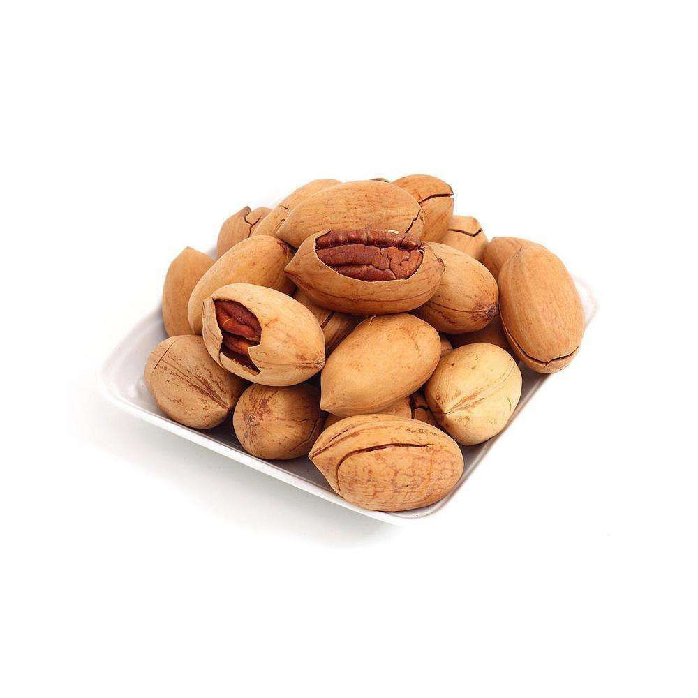 Semi-Soft 100% Natural First Quality Roasted Salted pecans nut with shell pecan nuts raw