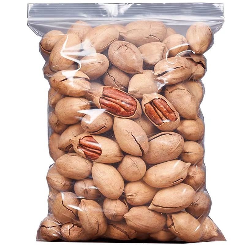 Semi-Soft 100% Natural First Quality Roasted Salted pecans nut with shell pecan nuts raw