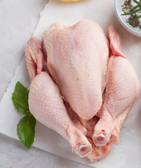 Raw Frozen Whole Chicken